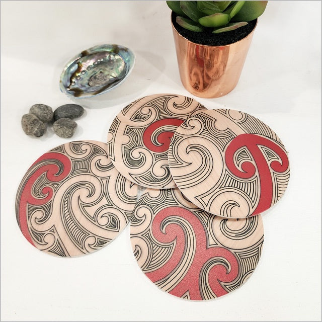 Te Moko Coasters