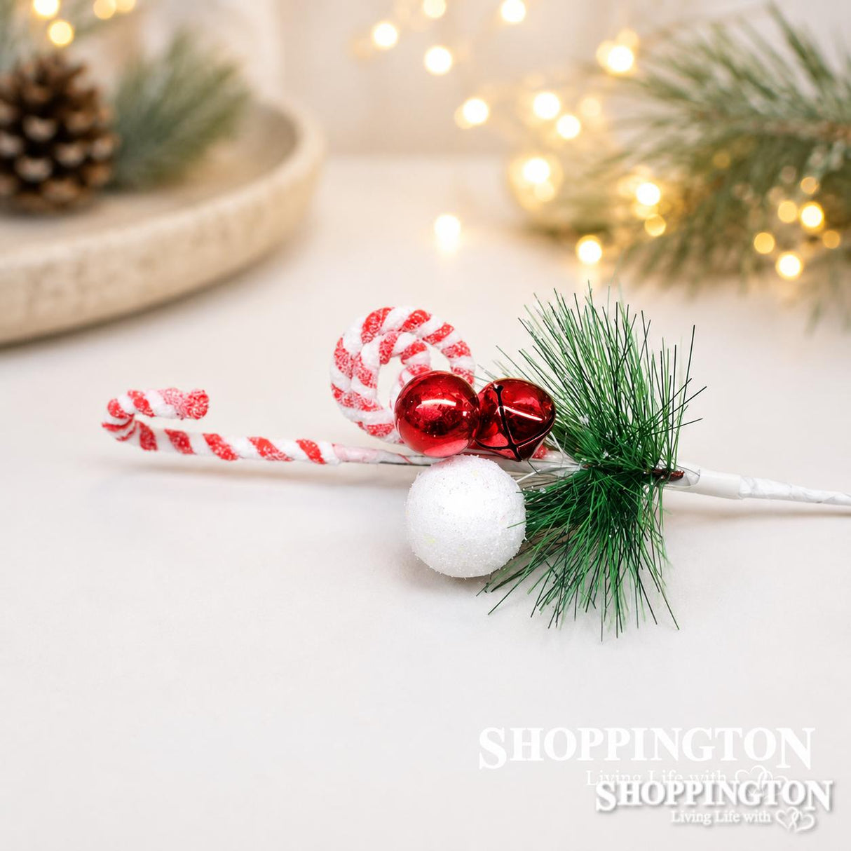 Candy Cane/Bell Spray