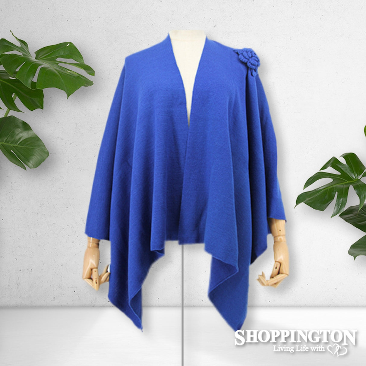 Cape - Rose Shoulder - Cobalt