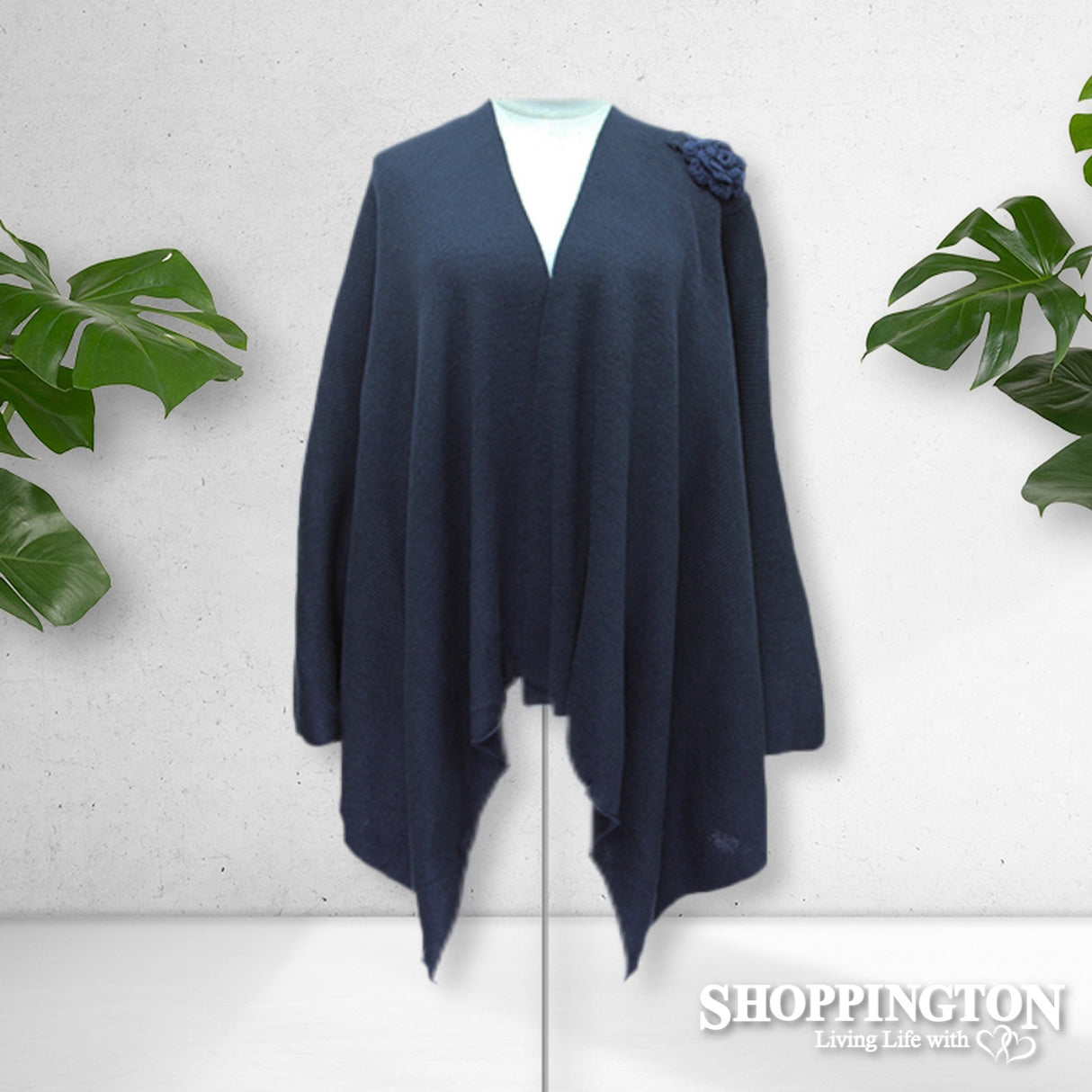 Cape - Rose Shoulder - Navy