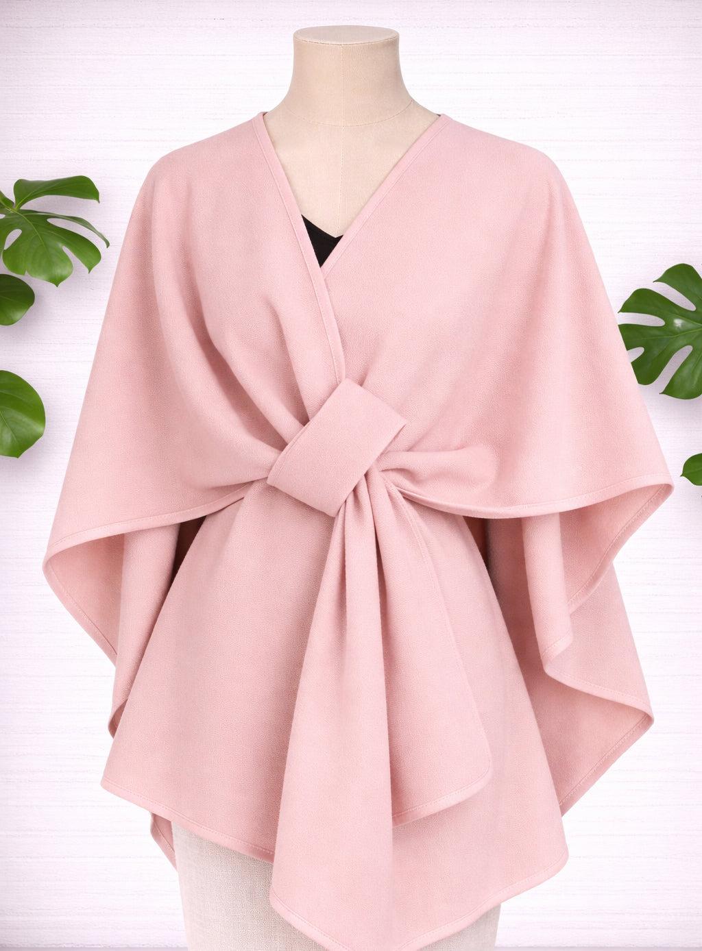 Cape - Loop Tie Pink