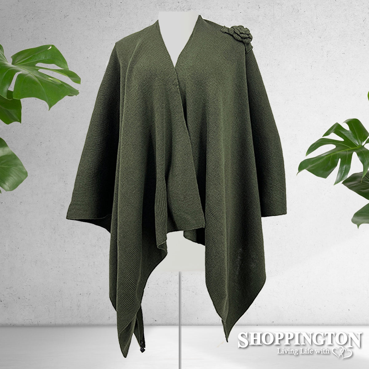 Cape - Rose Shoulder - Olive