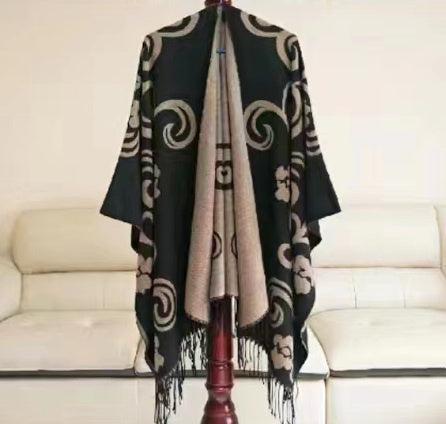 Cape with Curls - Camel