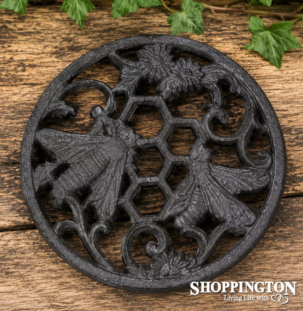Cast Iron Bee Trivet