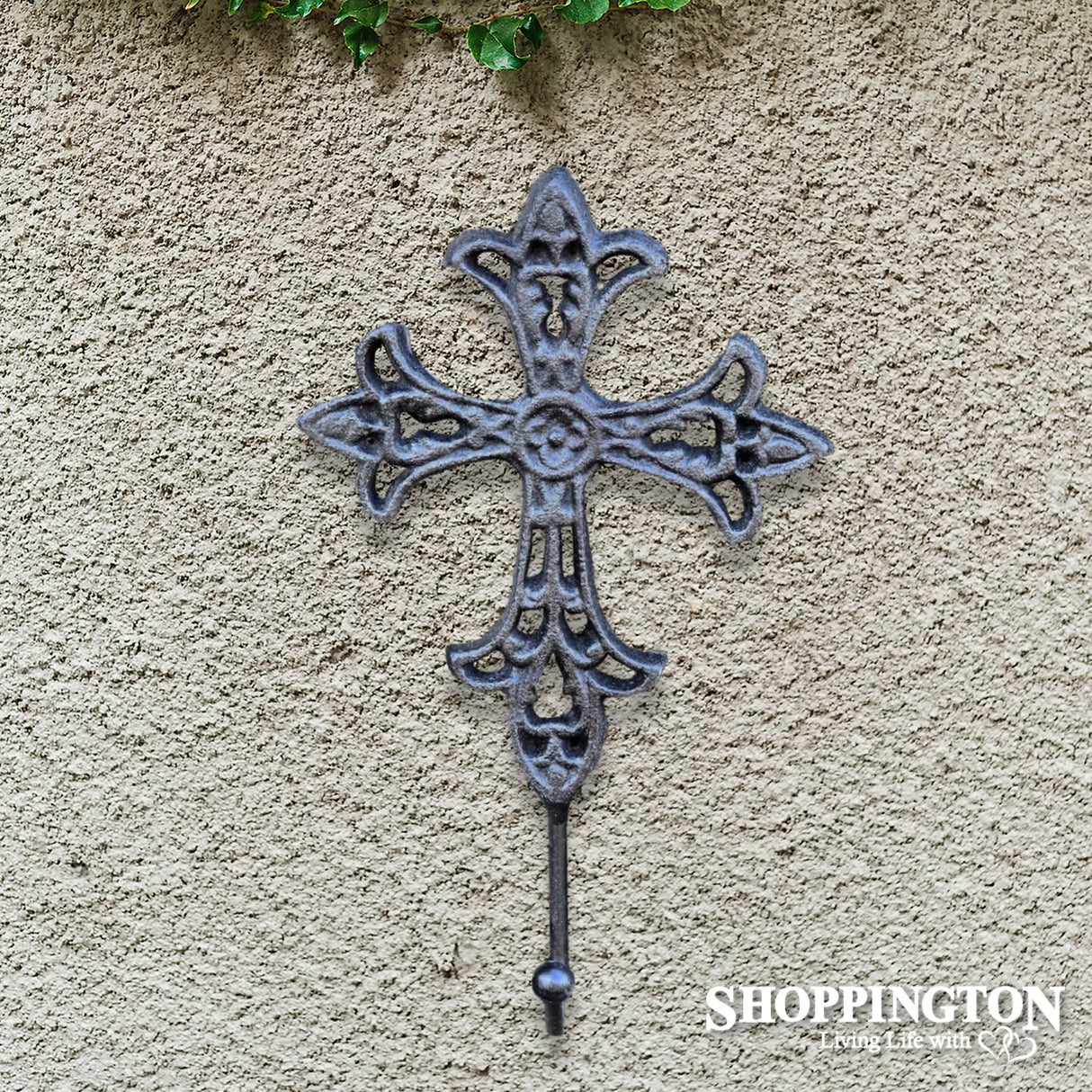 Cast Iron Black/Silver Cross