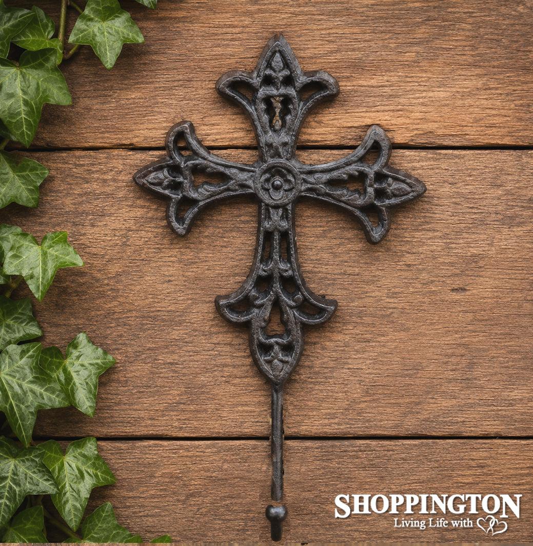 Cast Iron Black/Silver Cross