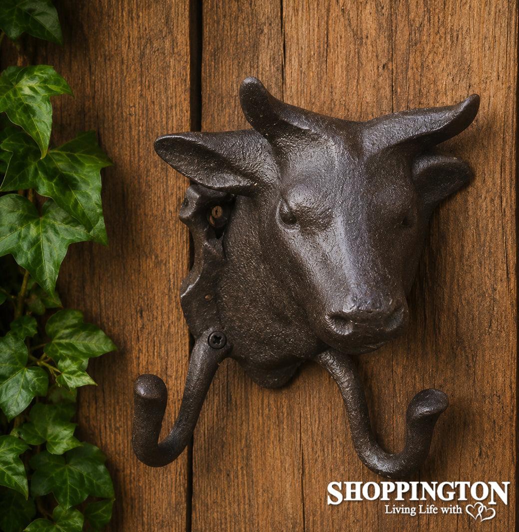 Cast Iron Bull's Head Hanger