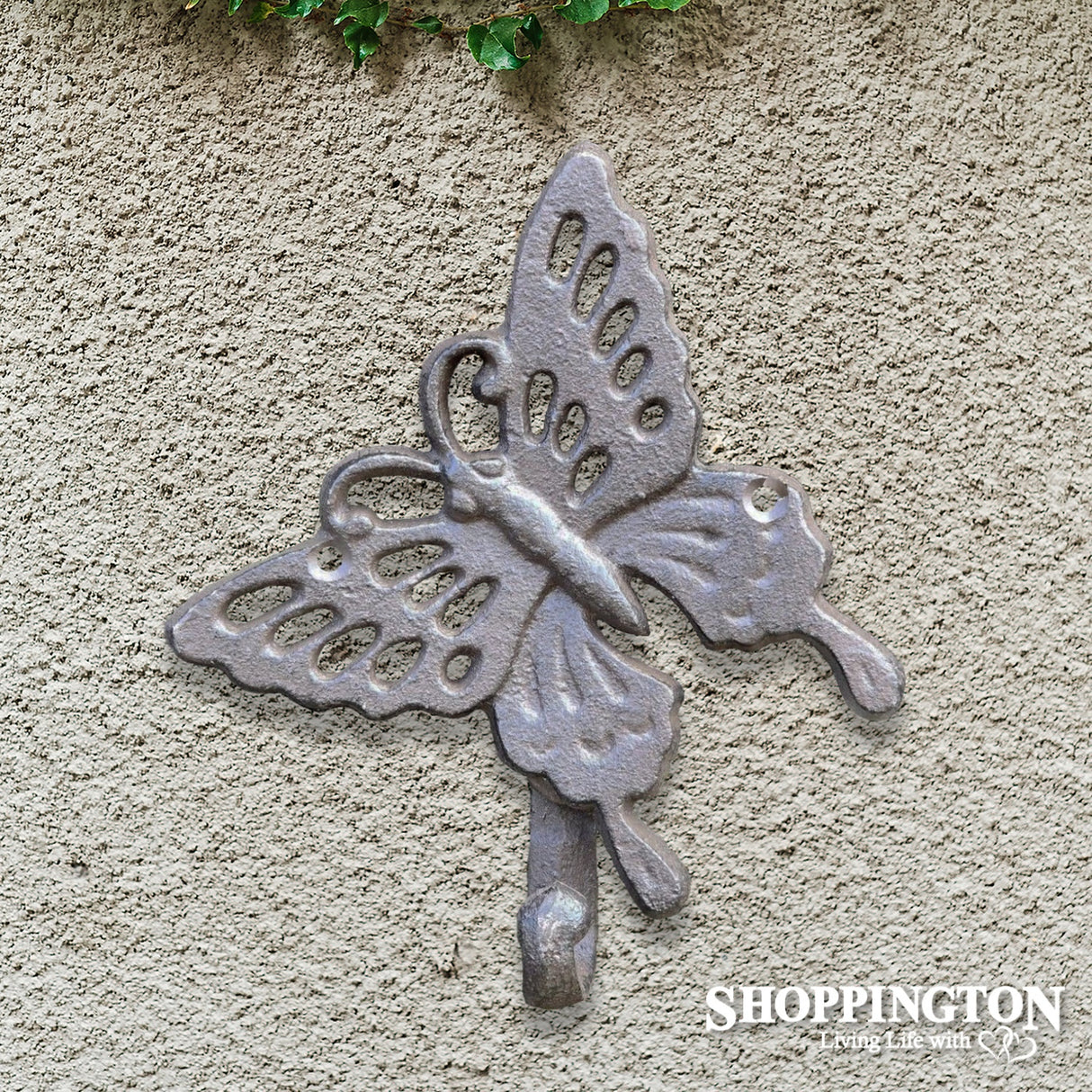Cast Iron Butterfly Hook Single