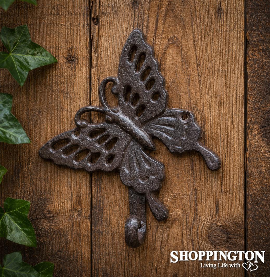 Cast Iron Butterfly Hook Single