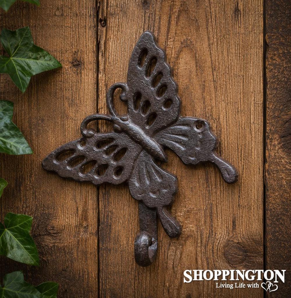 Cast Iron Butterfly Hook Single