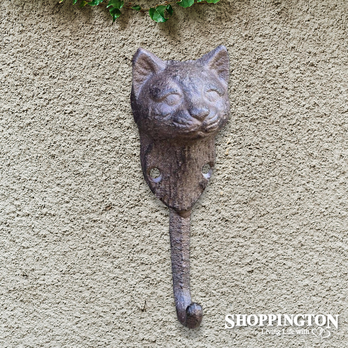 Cast Iron Cat Face Single Hook