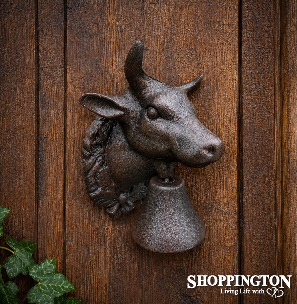 Cast Iron Cow / Bull Door Bell