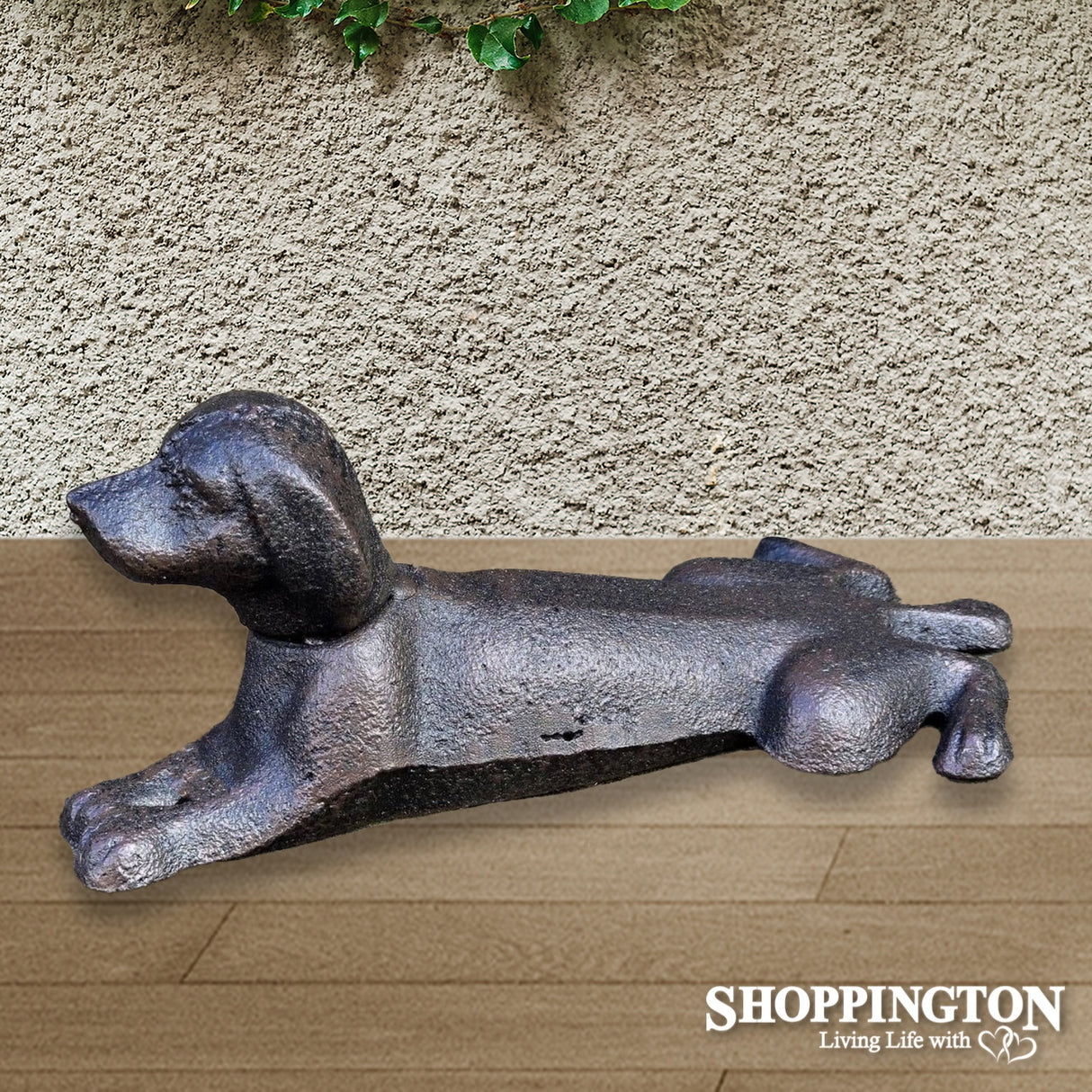 Cast Iron Door Stop - Lying Dog