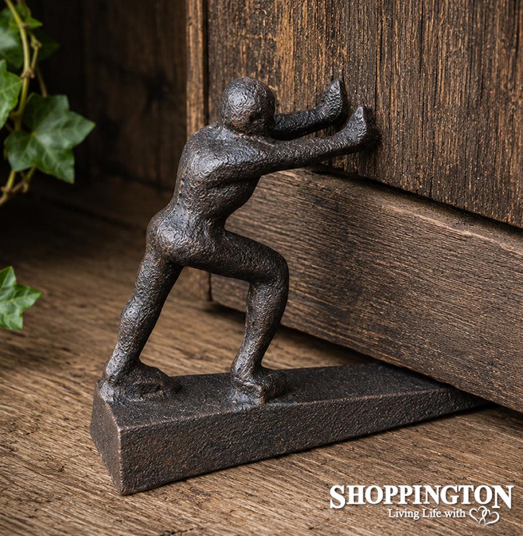 Cast Iron Door Stop - Strong Man
