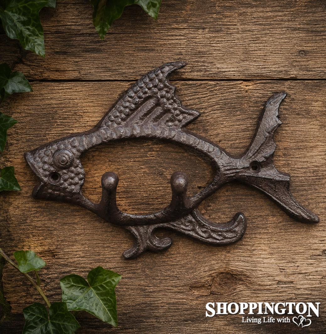 Cast Iron Fish Hook Double