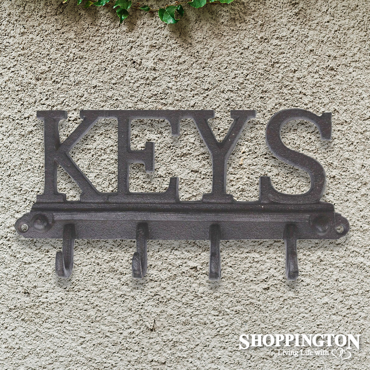 Cast Iron KEYS - 4 Hook