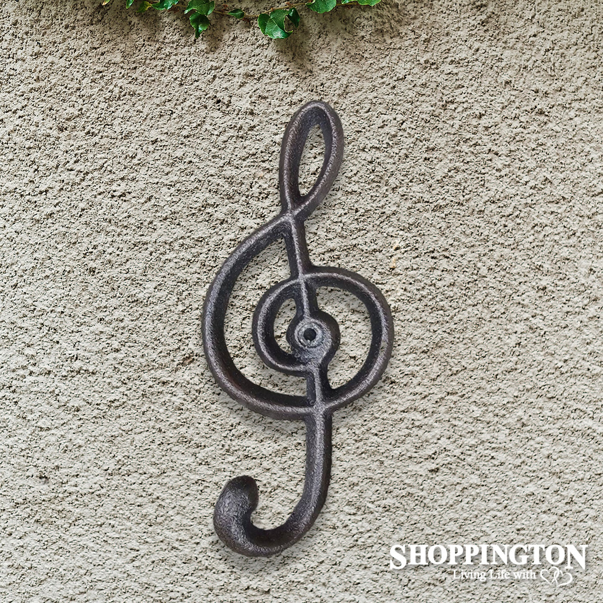 Cast Iron Music Note Single Hook