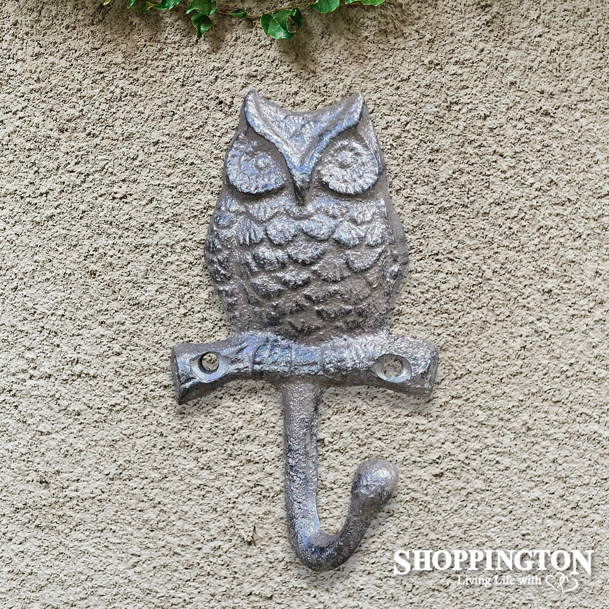 Cast Iron Owl Hook Single