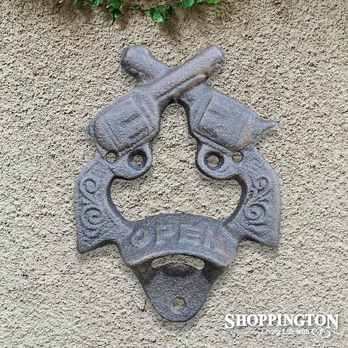 Cast Iron Pistol Bottle Opener