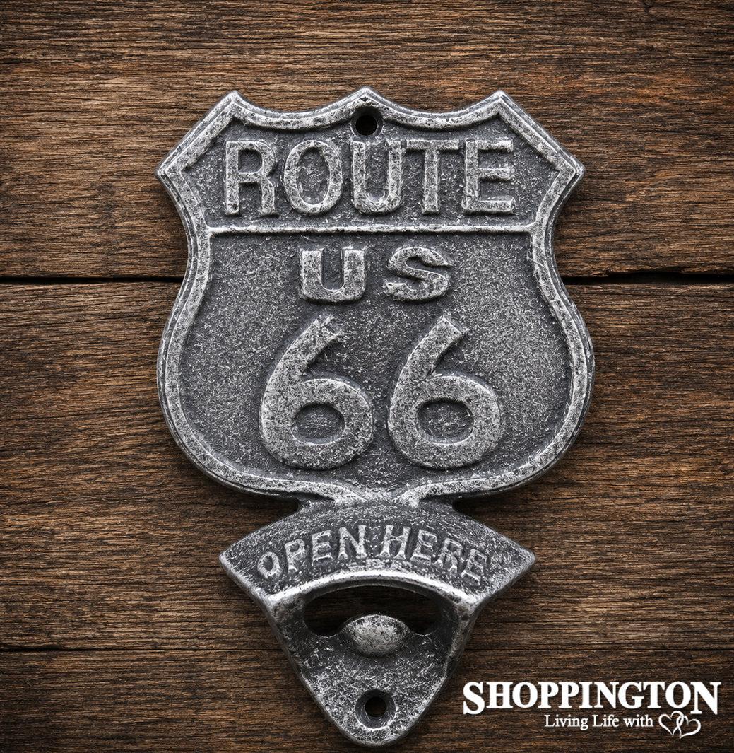 Cast Iron Route 66 Bottle Opener