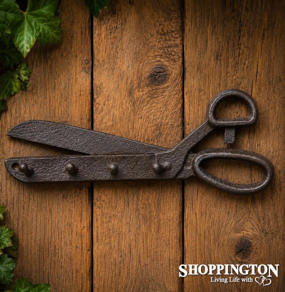 Cast Iron Scissors Key Hook