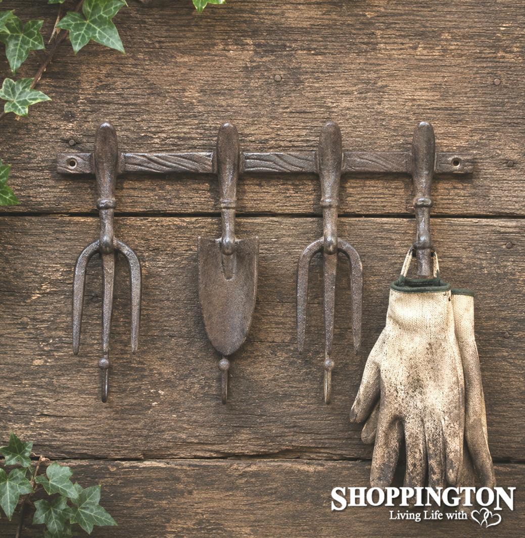 Cast Iron Tool Garden Hooks