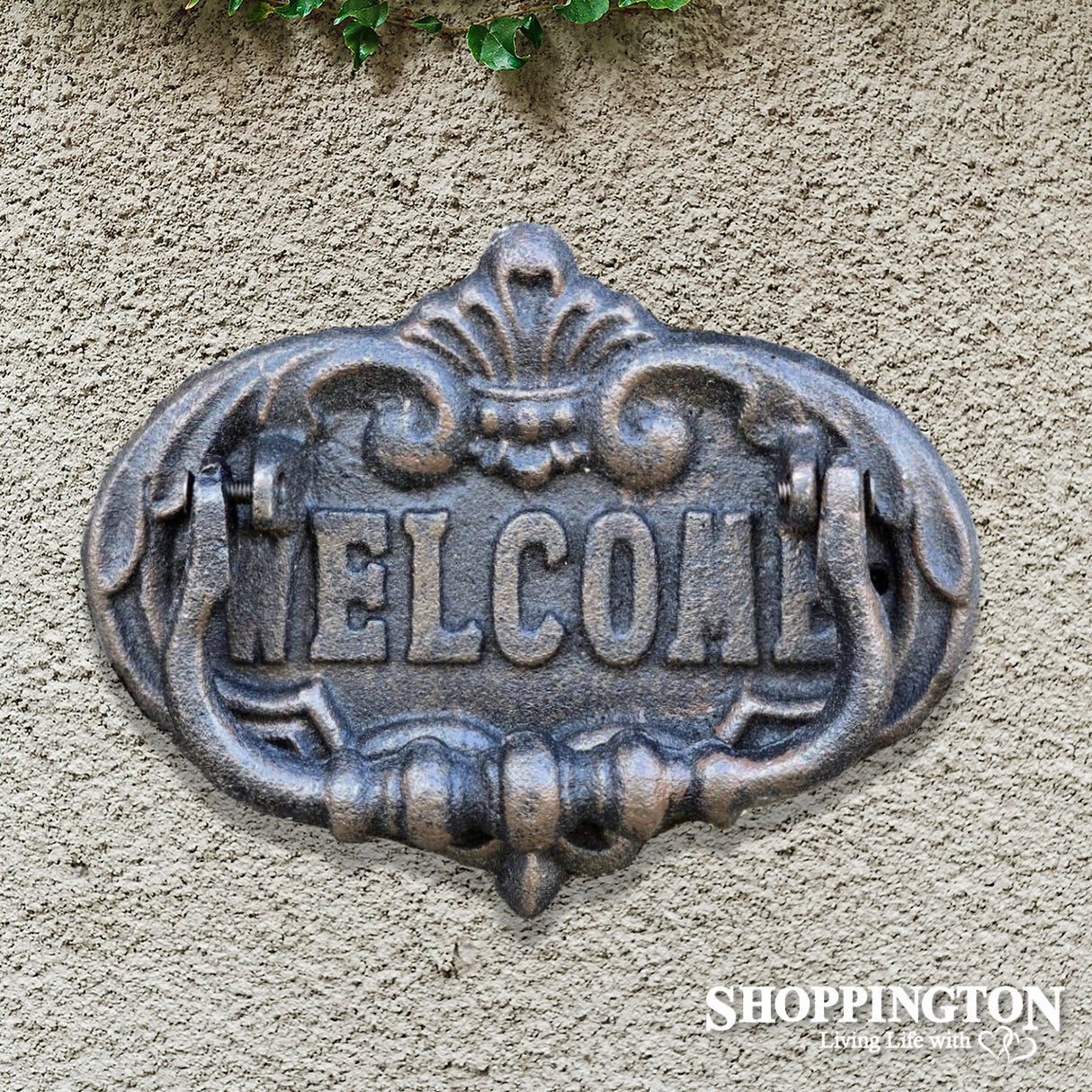 Cast Iron Welcome Door Knocker