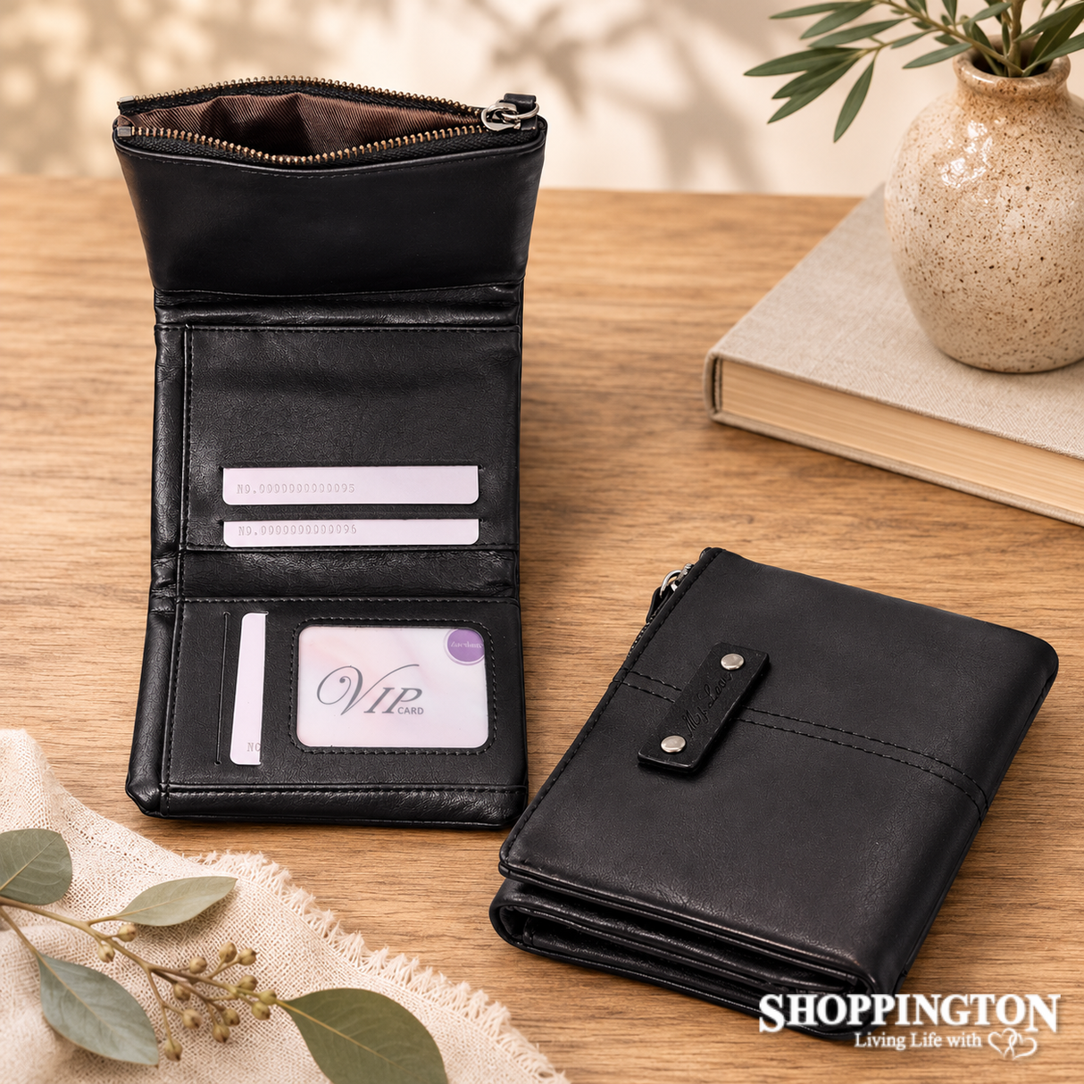3 Fold Wallet - Black