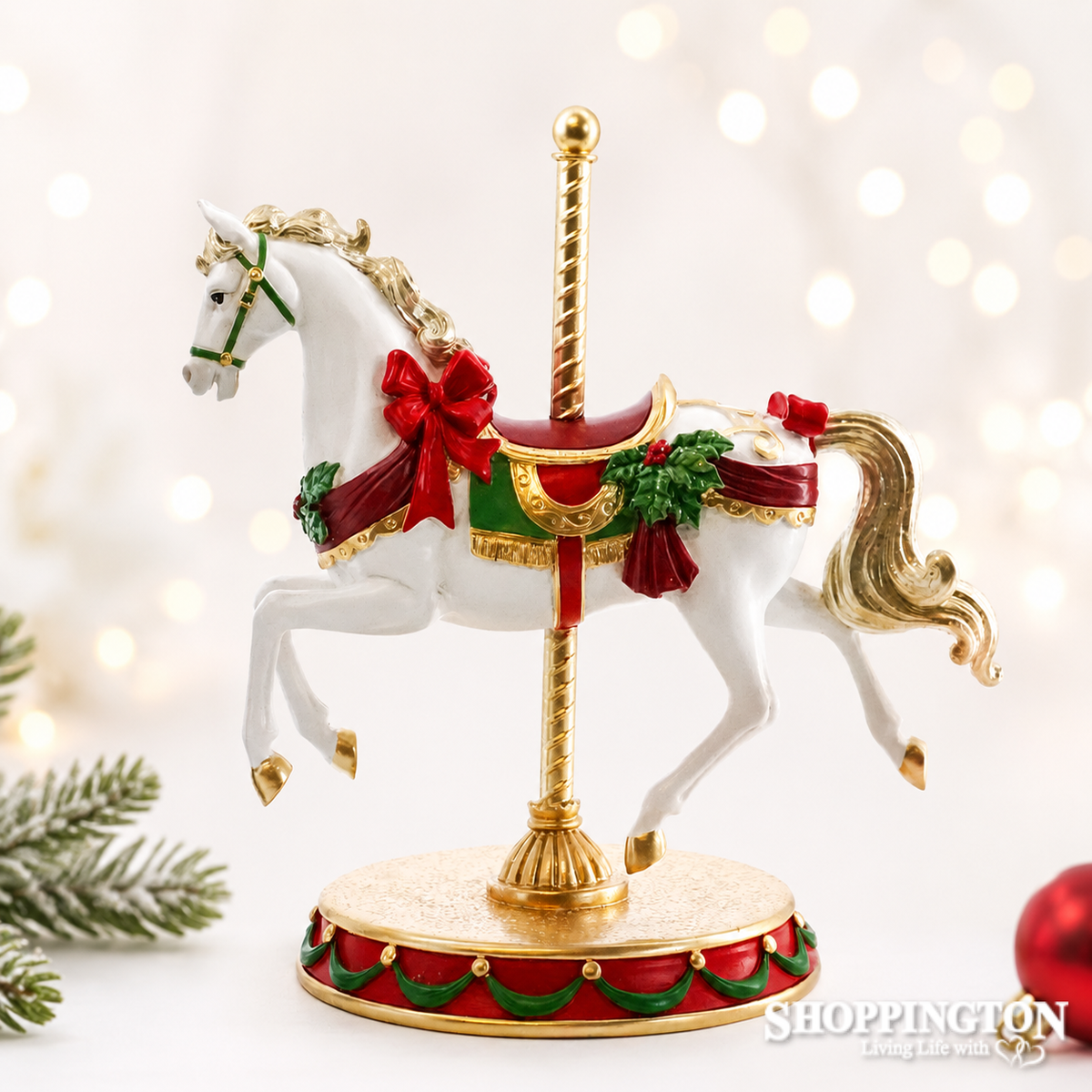 Christmas Carousel Horse Ornament