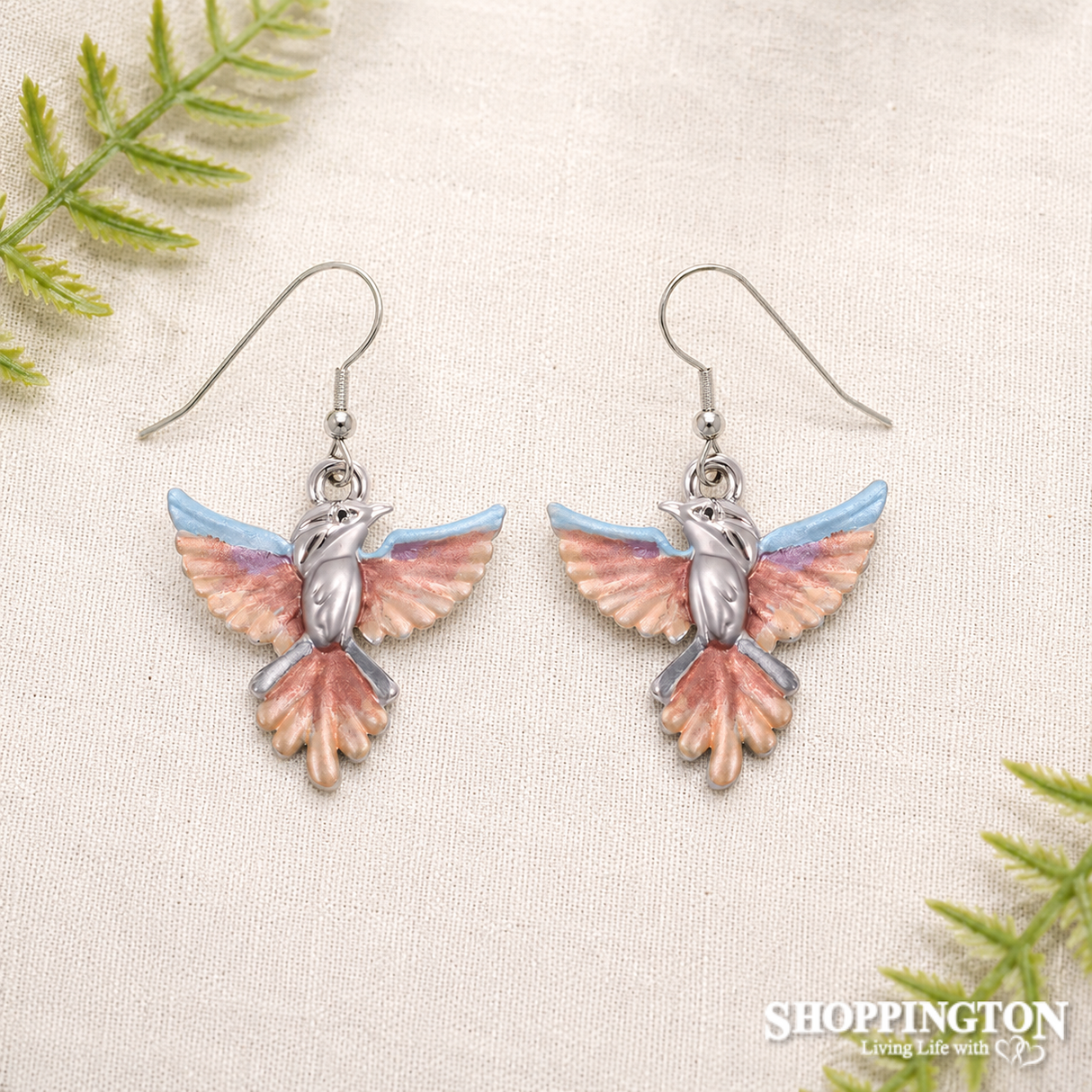 Coloured Hummingbird Earrings