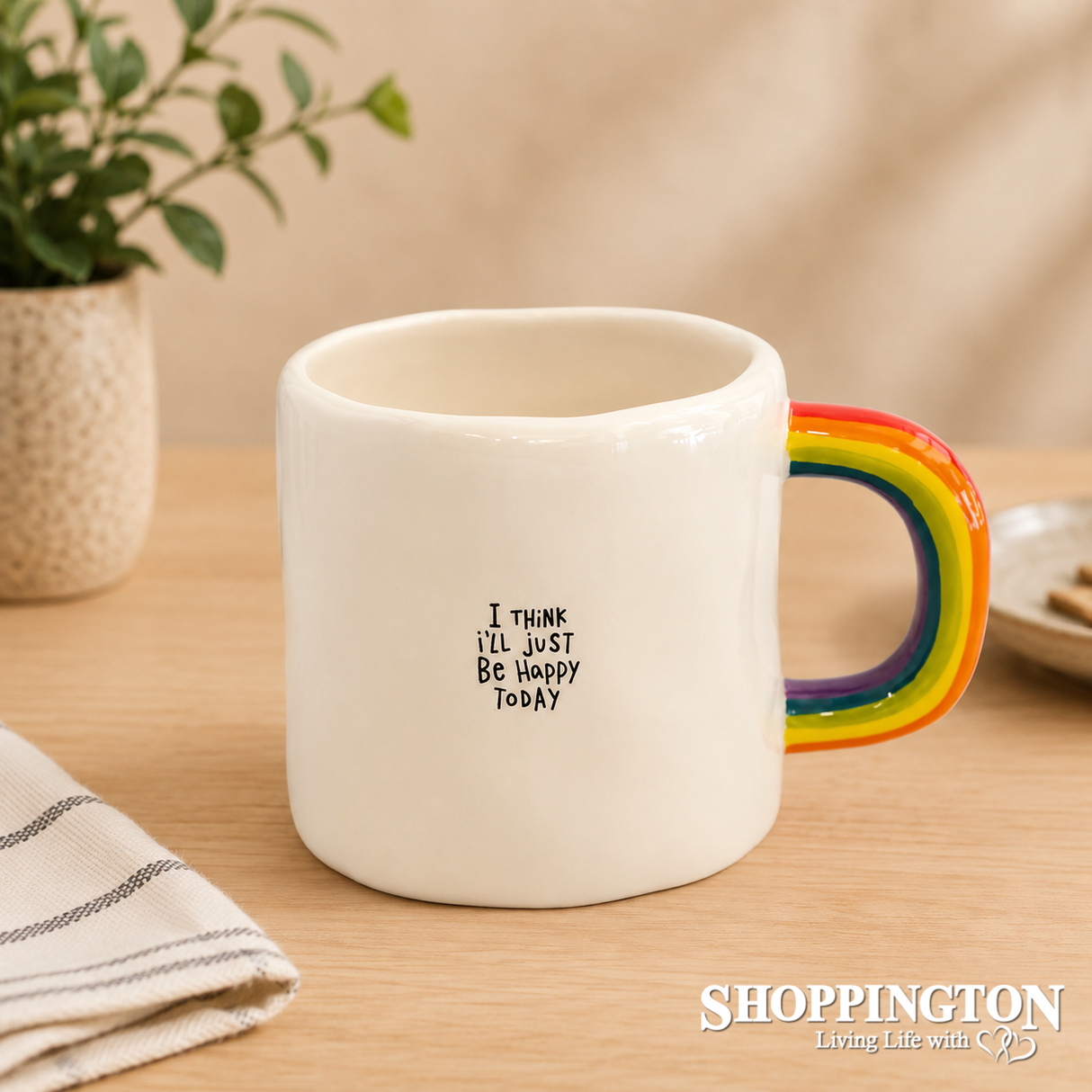 Rainbow Mug I'll Just Be Happy