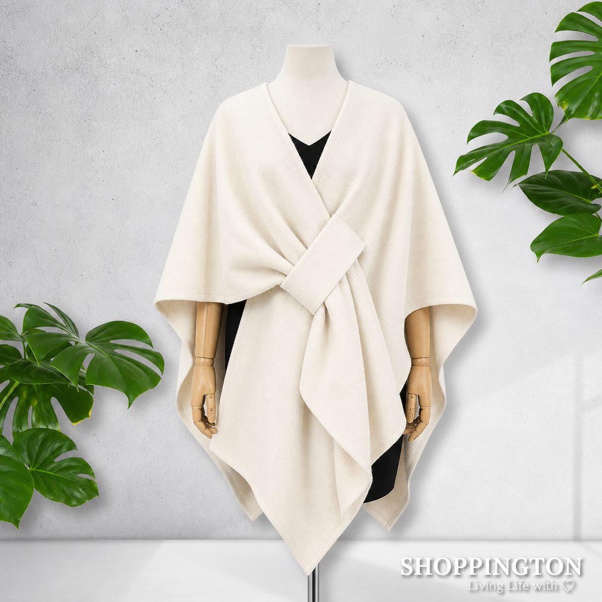 Cape - Loop Tie Ivory