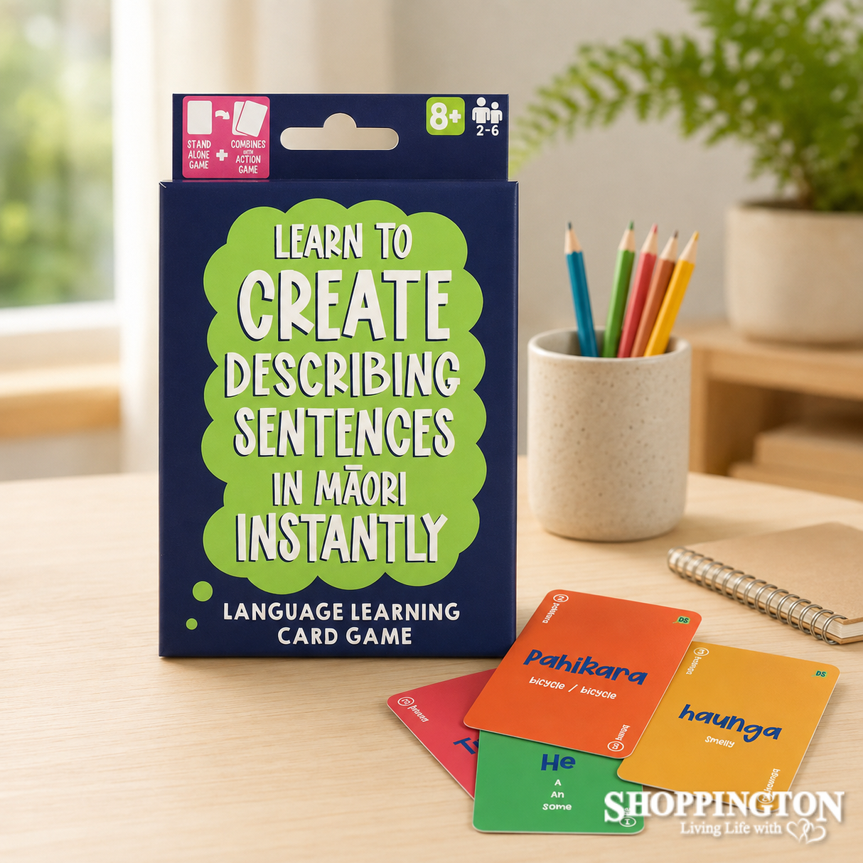 Te Reo Māori Describing Sentences Card Game 75pc