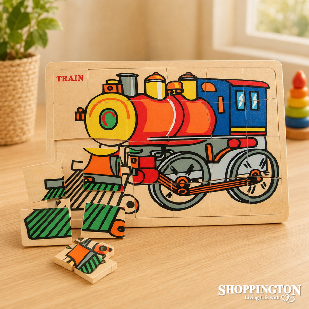 Wooden Puzzle - Train
