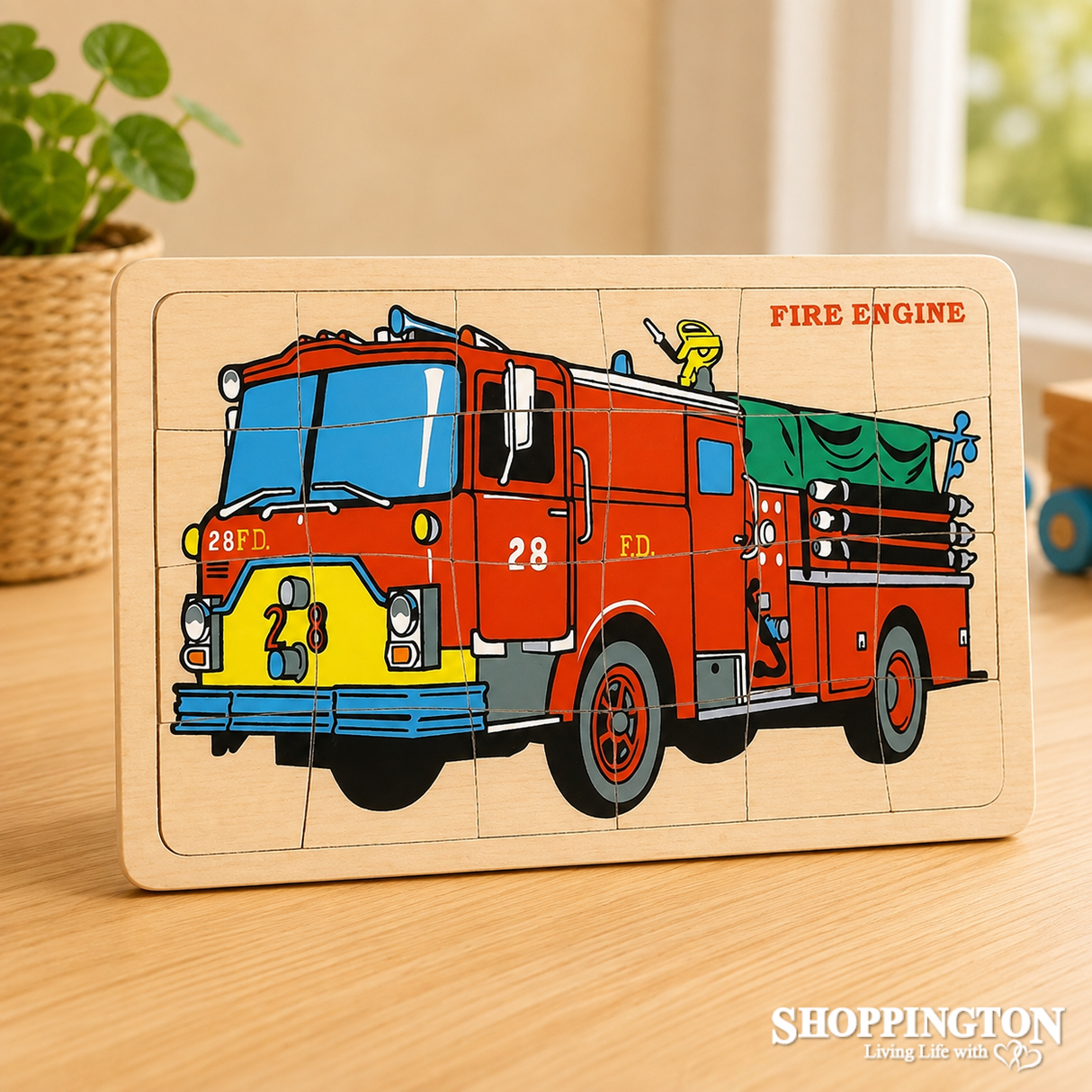 Wooden Puzzle / Fire Engine