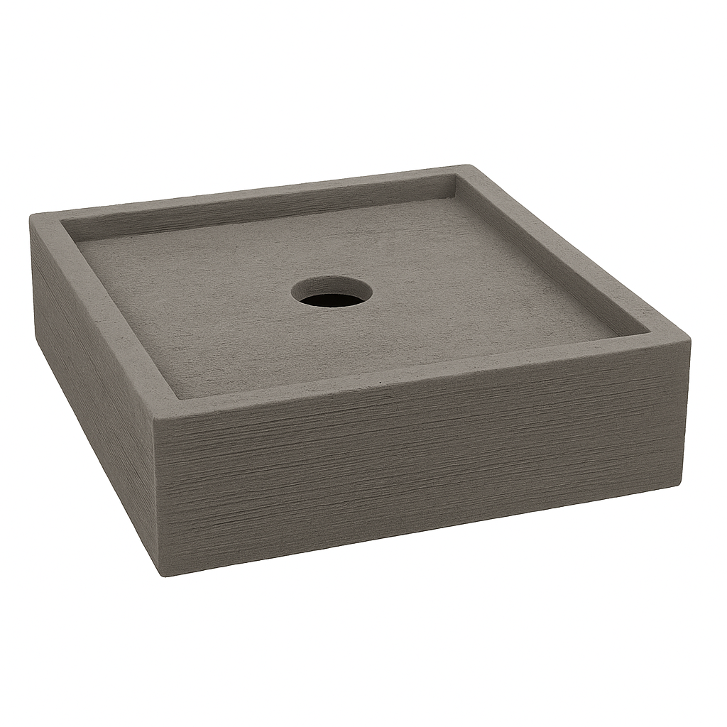 Square Concrete Trough 80cm