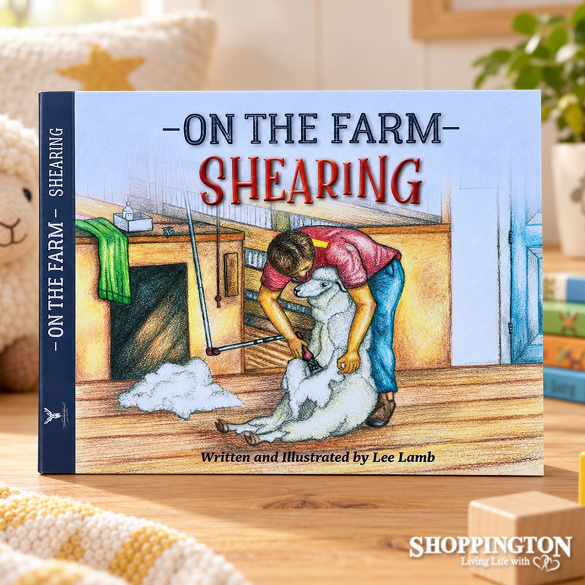 On the Farm Shearing by Lee Lamb