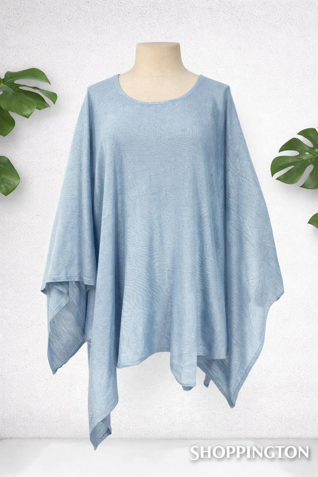 Soft Blue Throw Over - Summer Weight