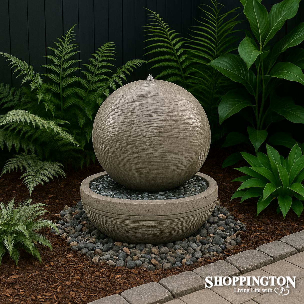 Concrete Ball Water Feature 80cm x 85cm