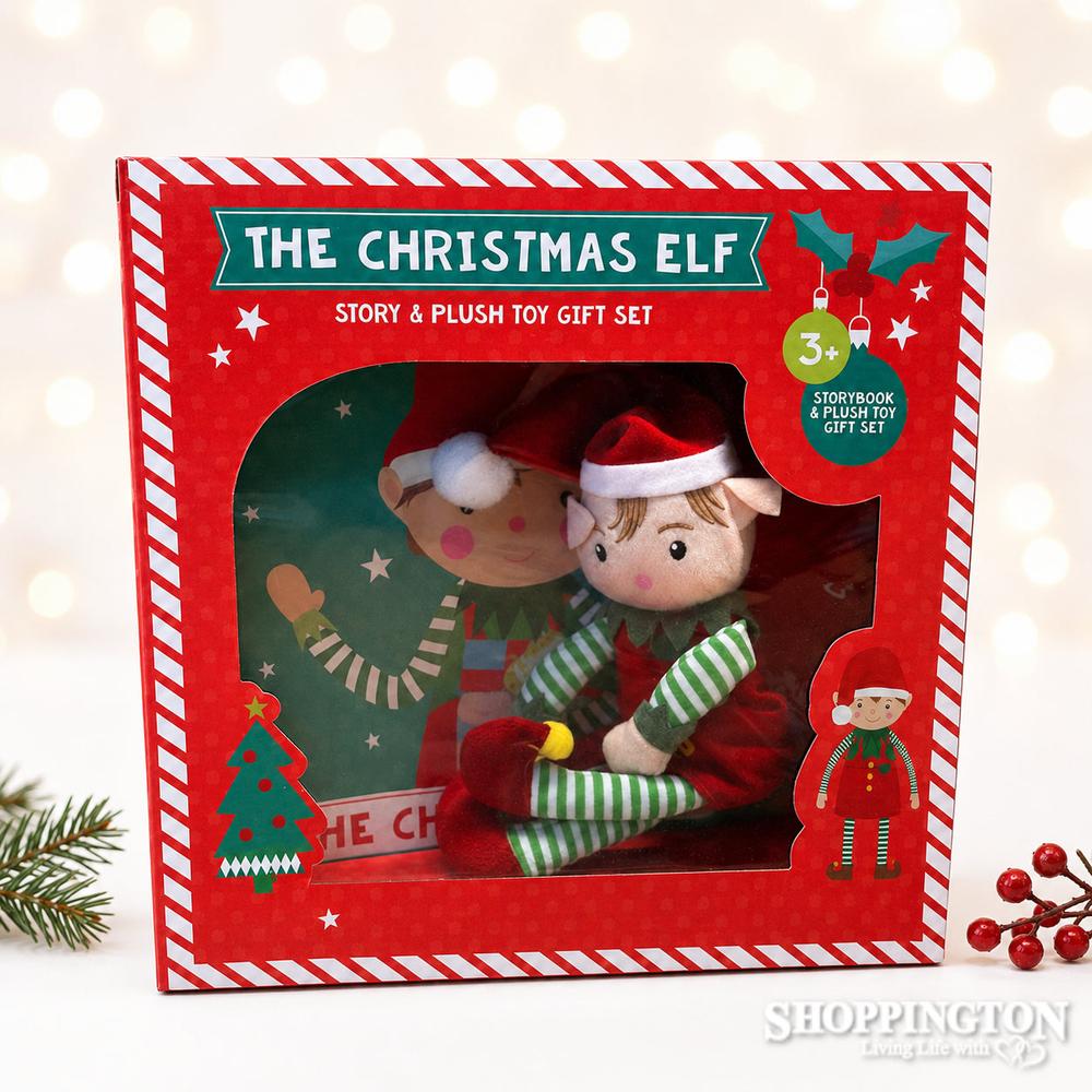 Christmas Elf Gift Set - Book and Soft Toy
