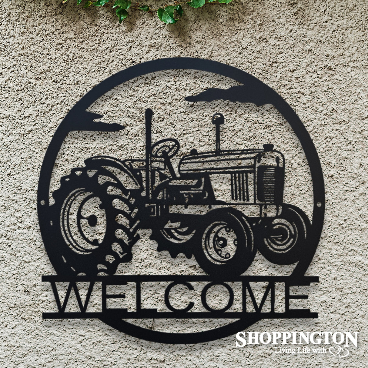 Classic Tractor WELCOME Wall Art