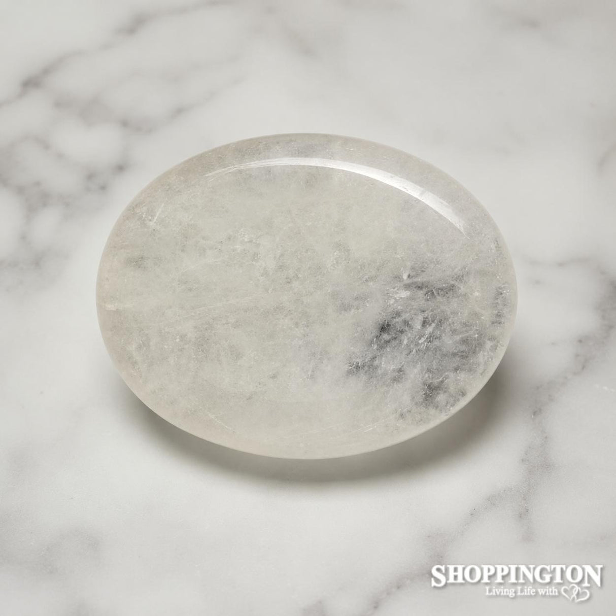 Clear Quartz Worry Stone