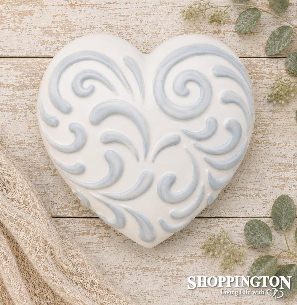 Collectable Heart - Blue Swirl