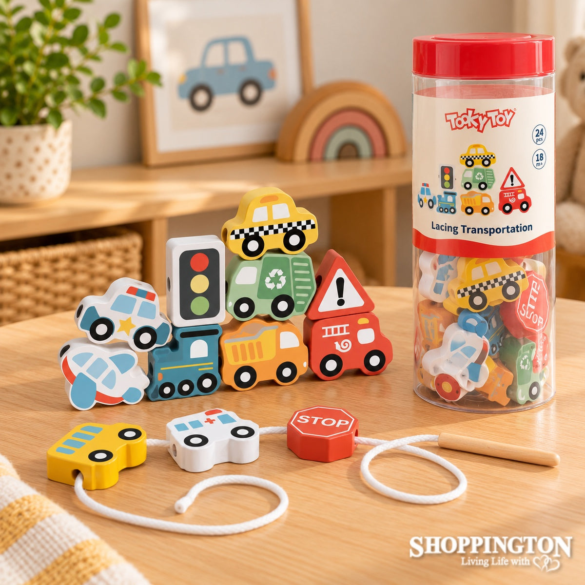 Lacing Vehicles - Tooky Toy