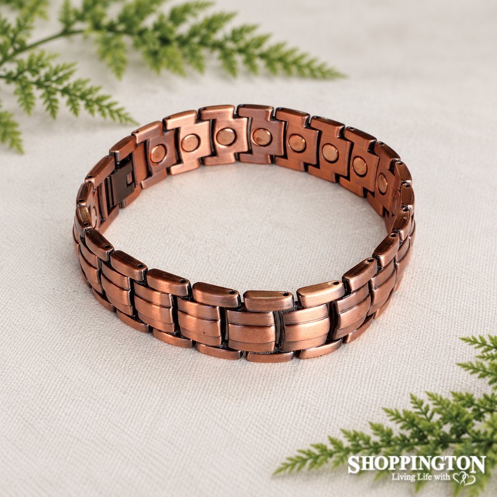 Copper Magnetic Chain Bracelet - Heavy Link