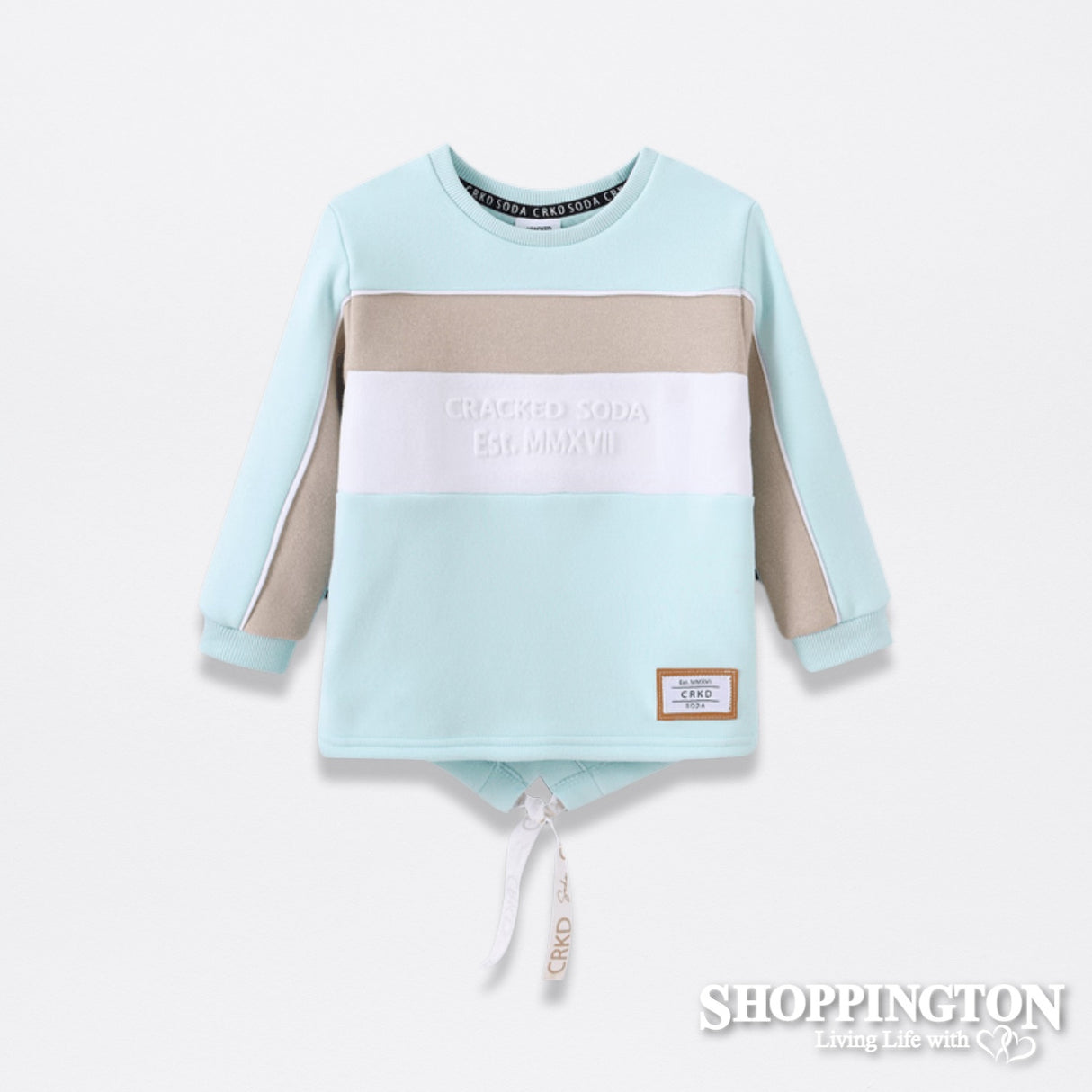 Cracked Soda - Demi Detailed Crew with Tie Mint (available in 8 sizes)