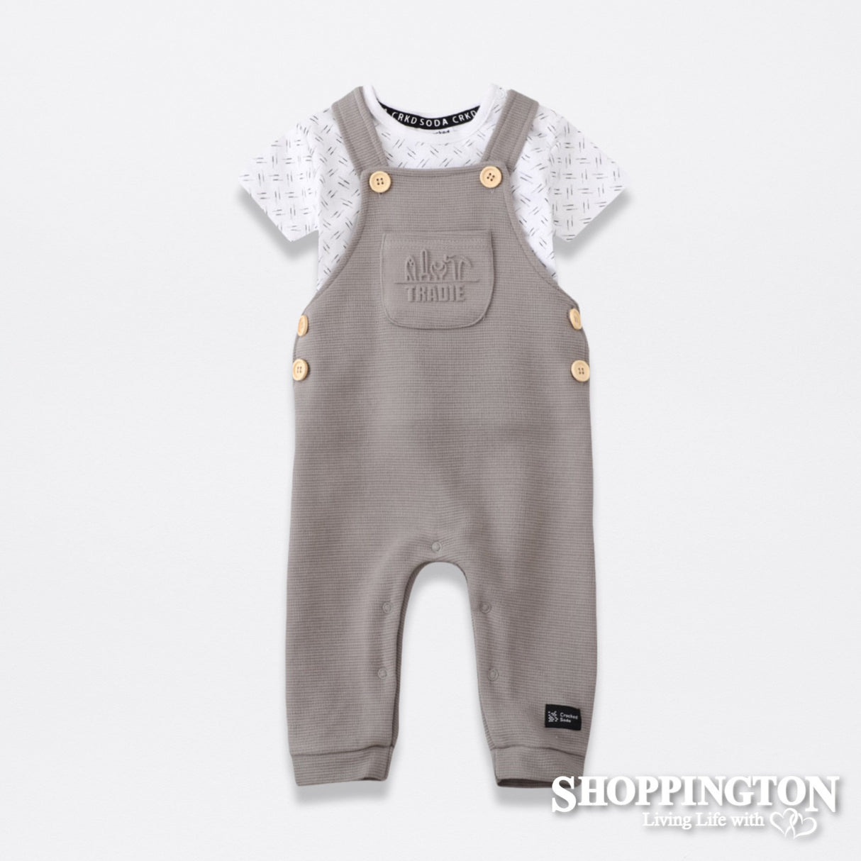 Cracked Soda - Lil Tradie Overall Set (available in 6 sizes)
