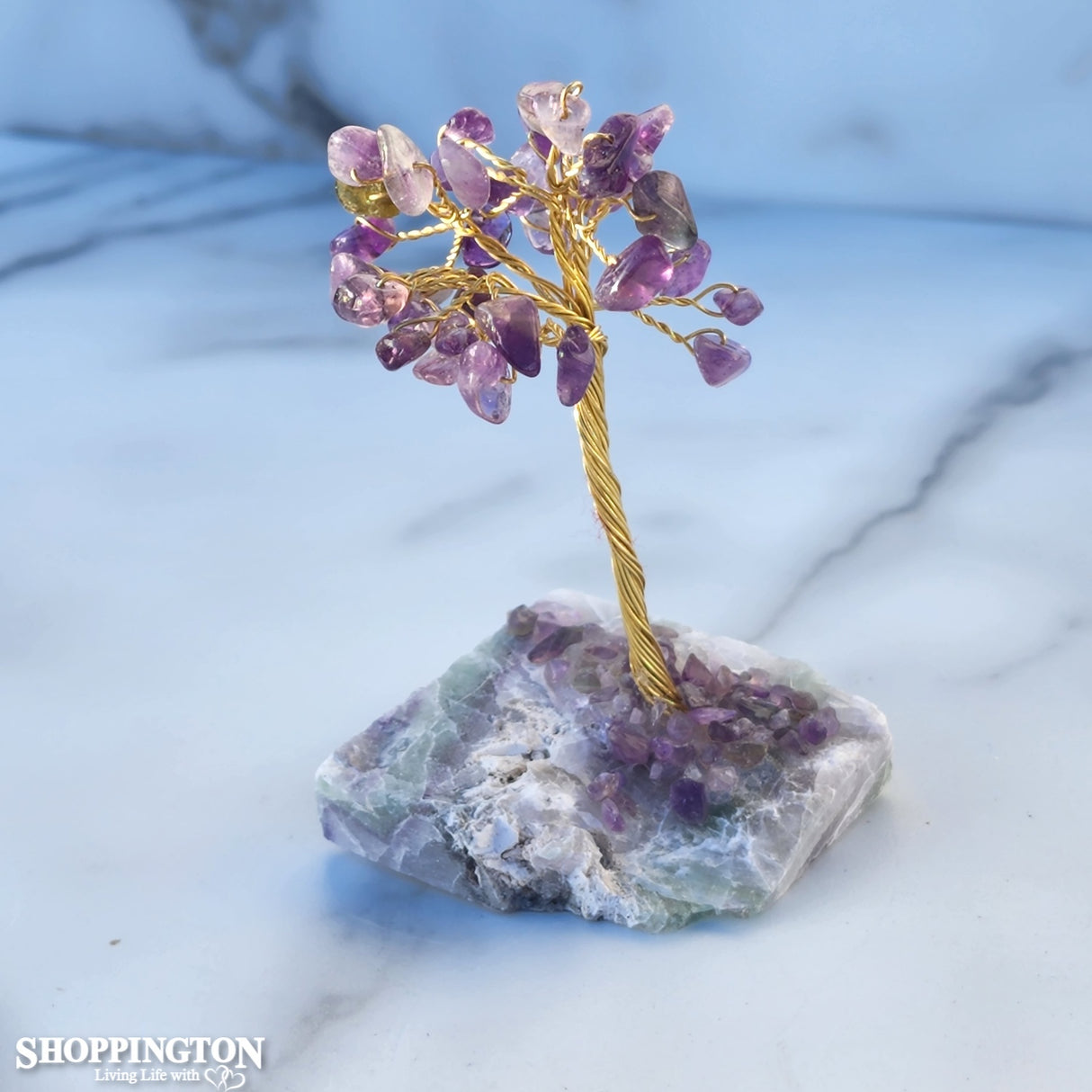 Crystal Tree - Amethyst with Fluorite Base