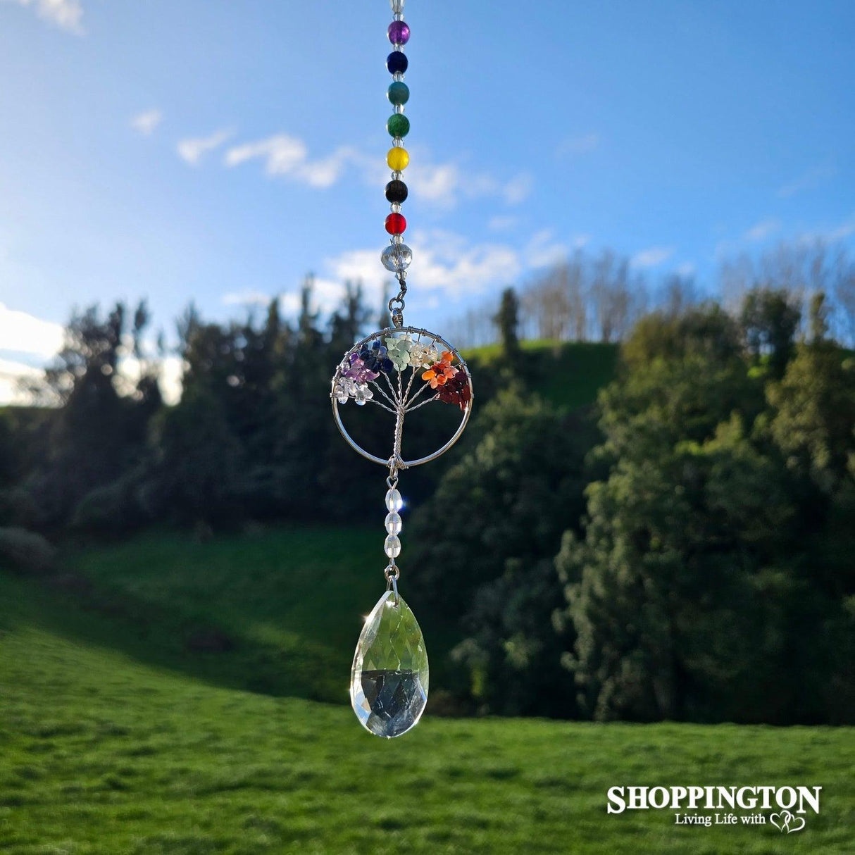 Crystal Tree of Life Suncatcher - 7 Chakra
