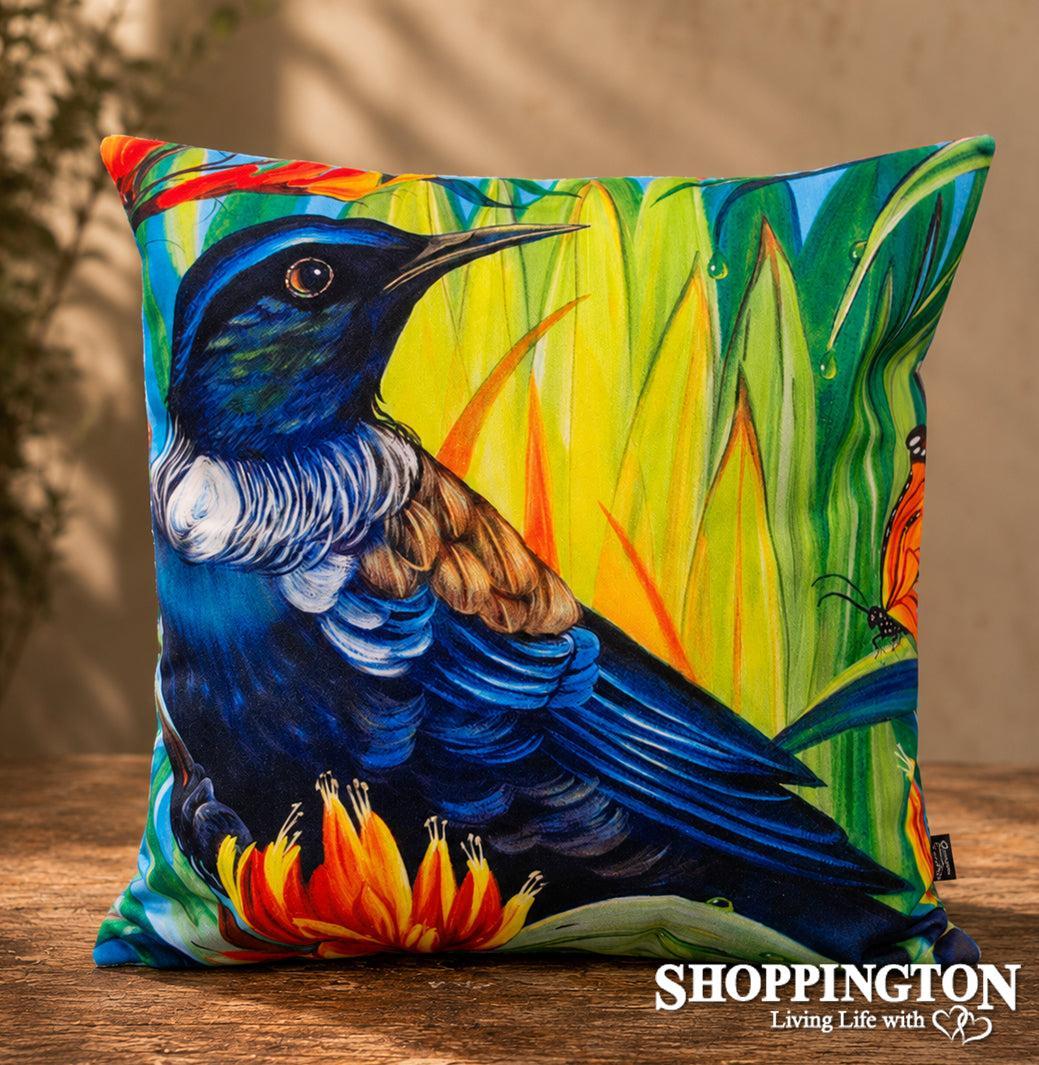 Cushion - NZ Print - Tui - Irina Velman